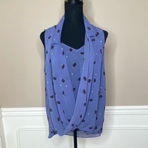 NWOT Women’s Cabi Crossover Blouse, Medium